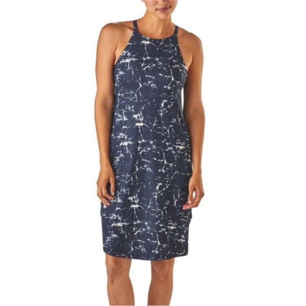 Patagonia Sliding Rock Dress In Crackle/Navy